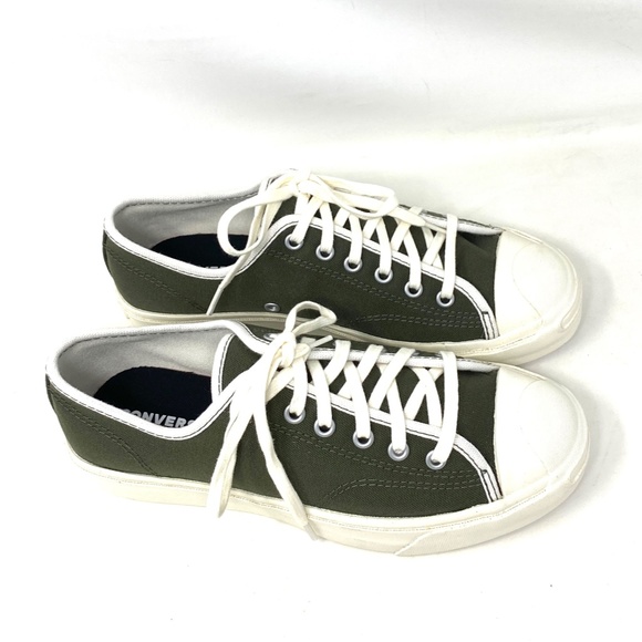 Converse Jack Purcell Low Top Canvas Khaki Women Sneakers Custom 167243C-GRWTOFF - Picture 7 of 11